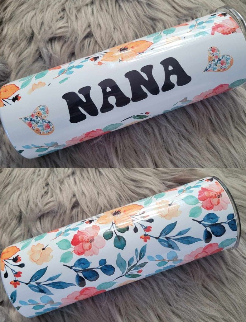 Floral Nana Tumbler