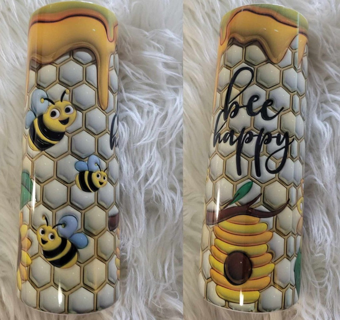 Bee Happy Tumbler
