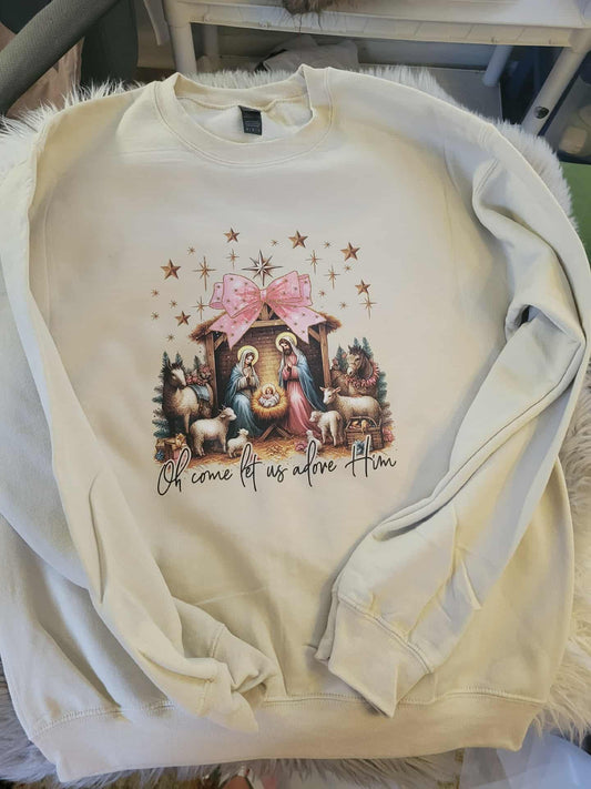 Let us Adore Him Sweatshirt