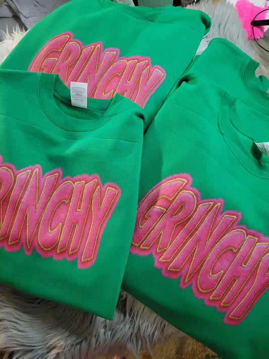 Grinchy Pink Sweatshirt