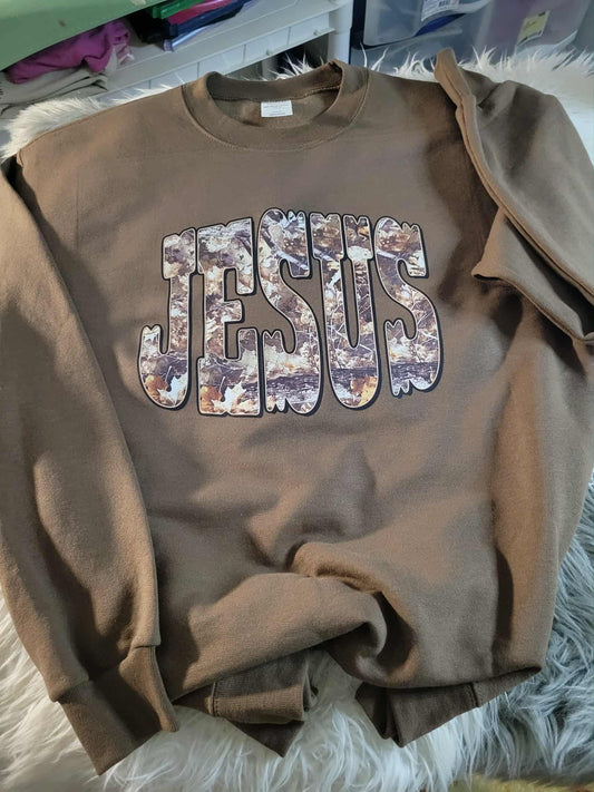 Jesus Camo Sweatshirt