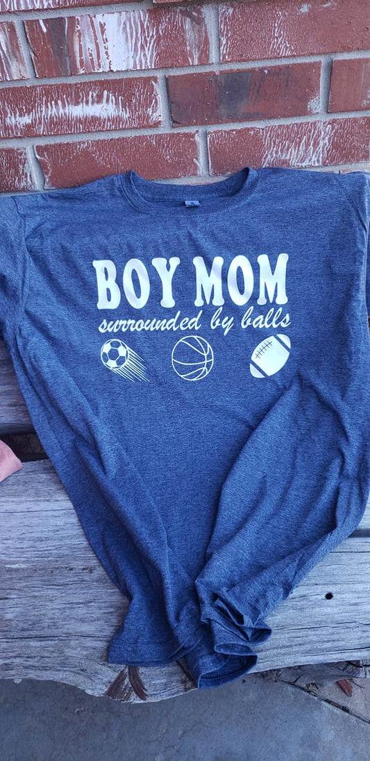 Boy Mom Surrounded By Balls