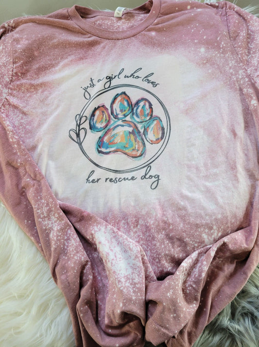 Rescue Dog Bleached T-Shirt